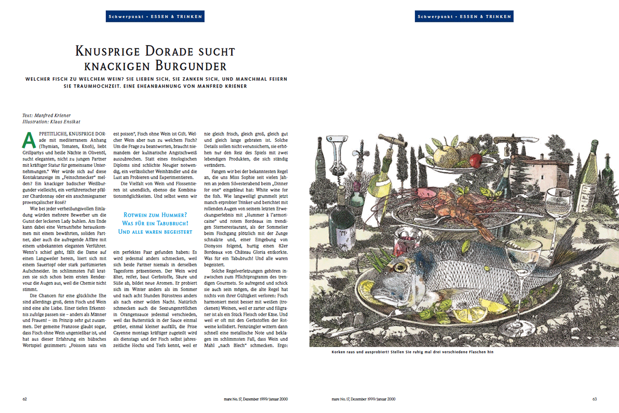 Knusprige Dorade sucht knackigen Burgunder