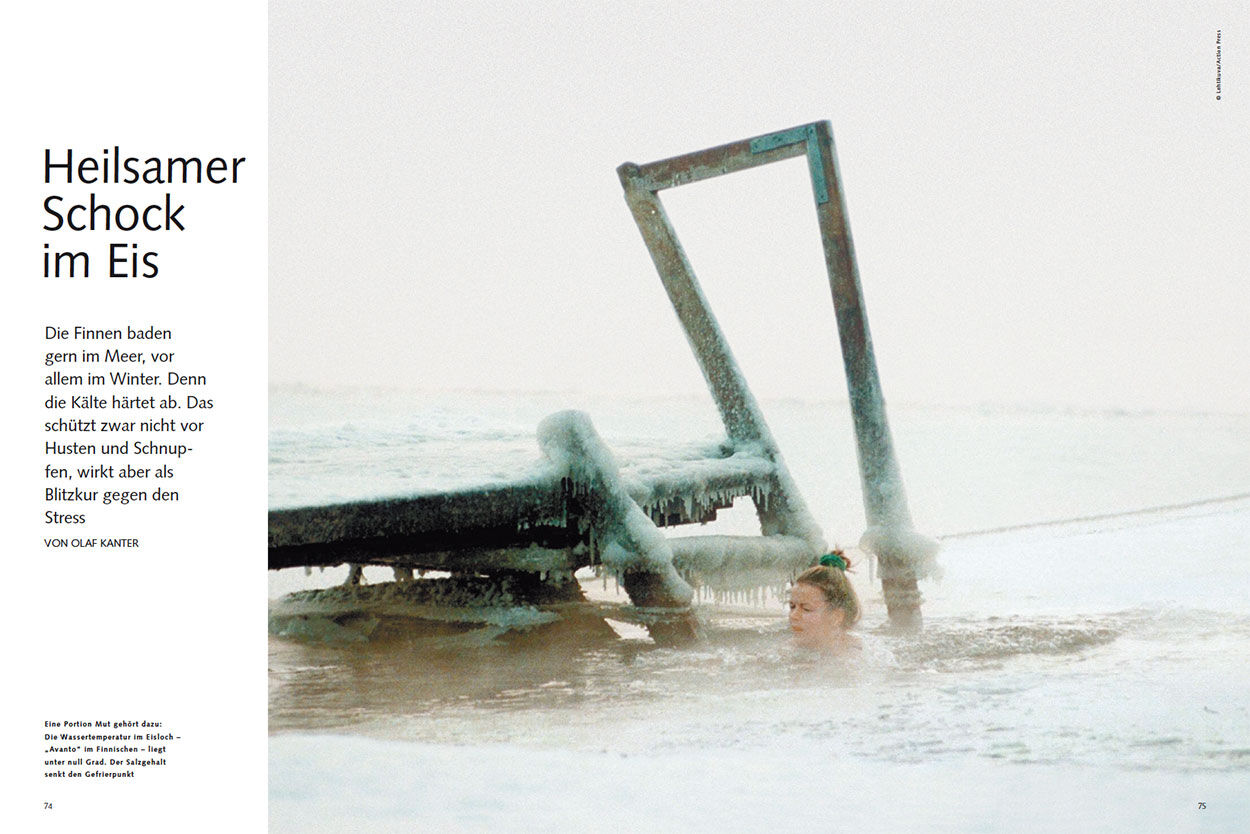 Heilsamer Schock im Eis