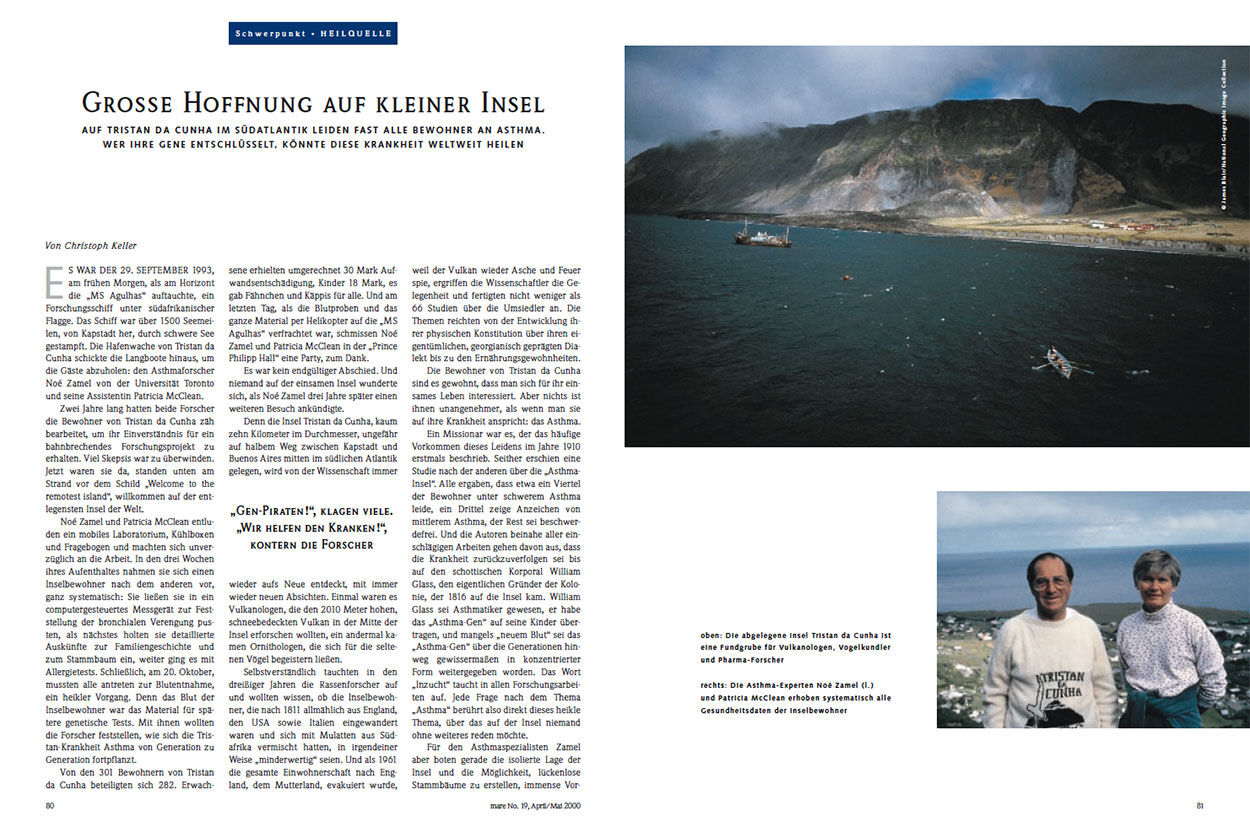 Große Hoffnung auf kleiner Insel