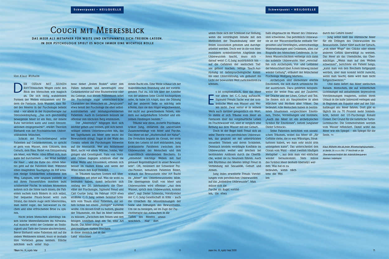 Couch mit Meeresblick