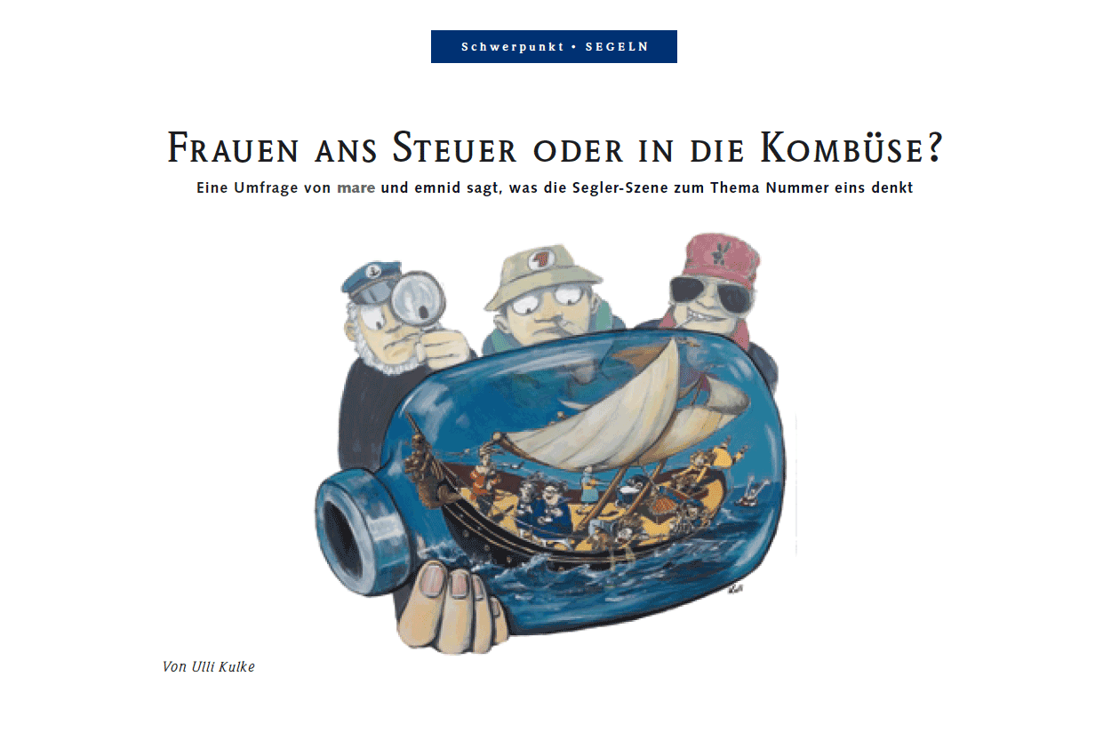 Frauen ans Steuer oder in die Kombüse?