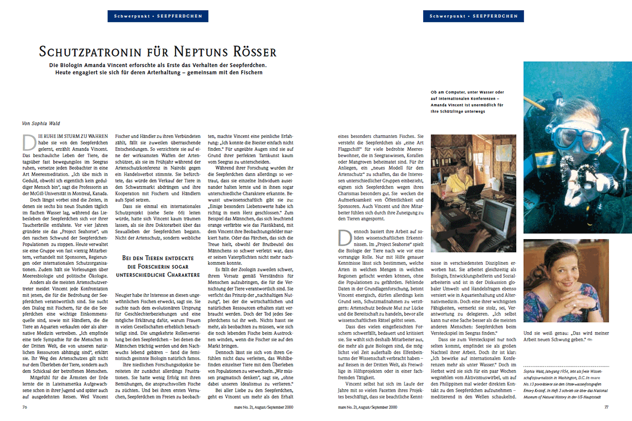 Schutzpatronin für Neptuns Rösser