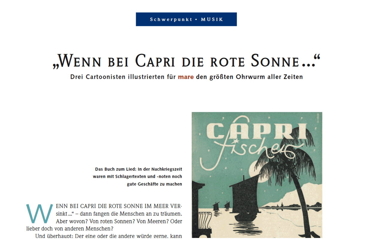 „Wenn bei Capri die rote Sonne ...“