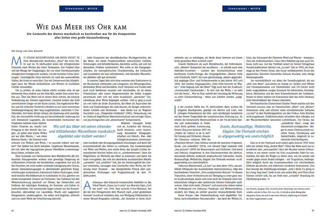 Wie das Meer ins Ohr kam