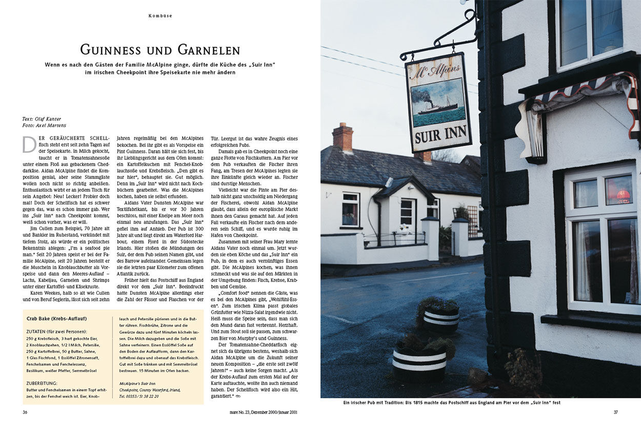 Guinness und Garnelen