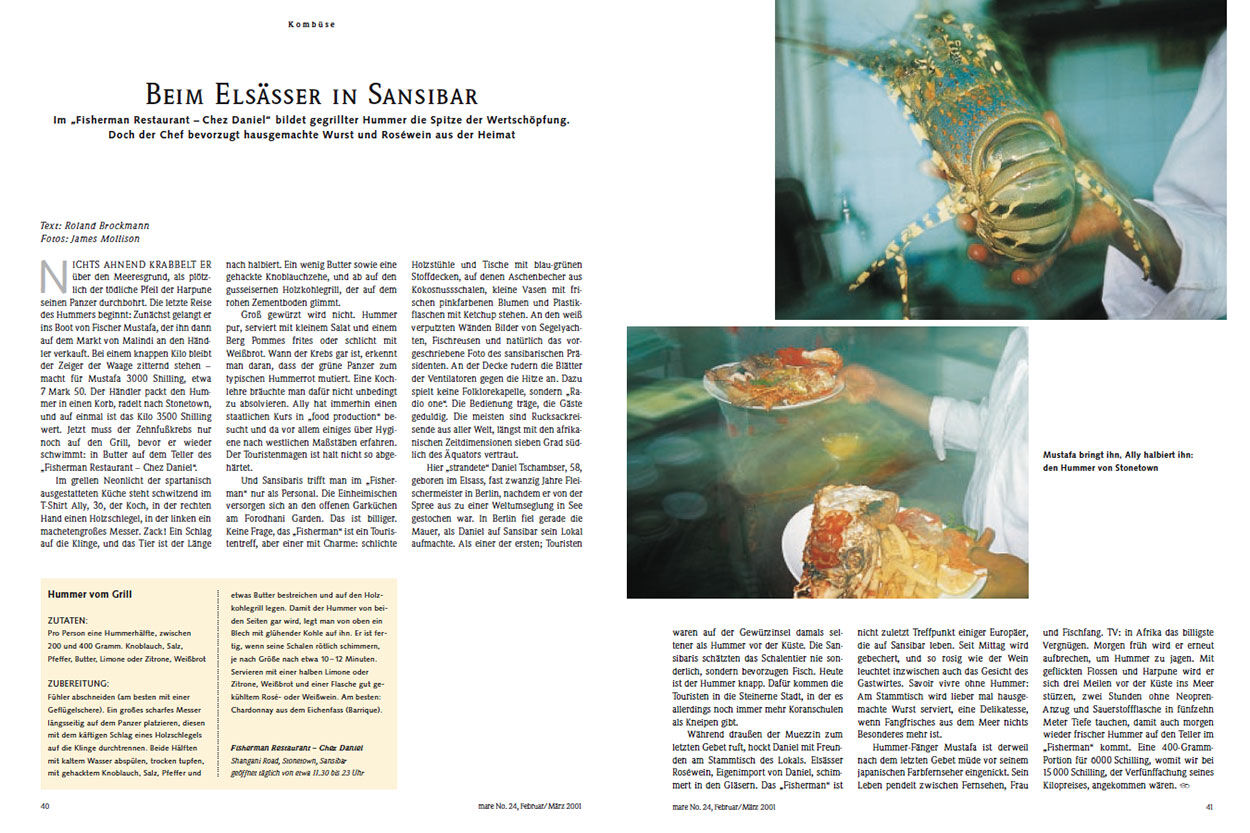 Beim Elsässer in Sansibar