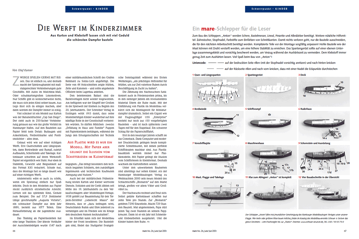 Die Werft im Kinderzimmer