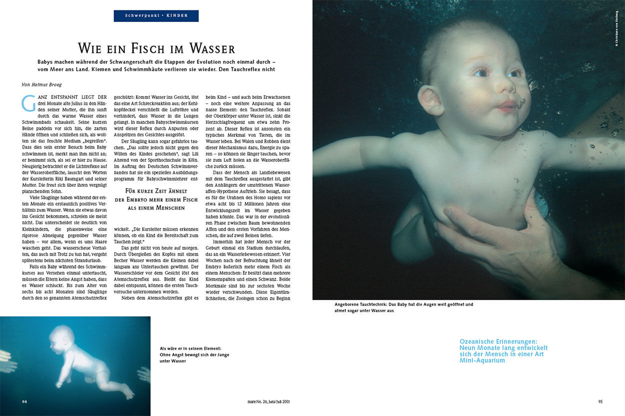 Wie ein Fisch im Wasser