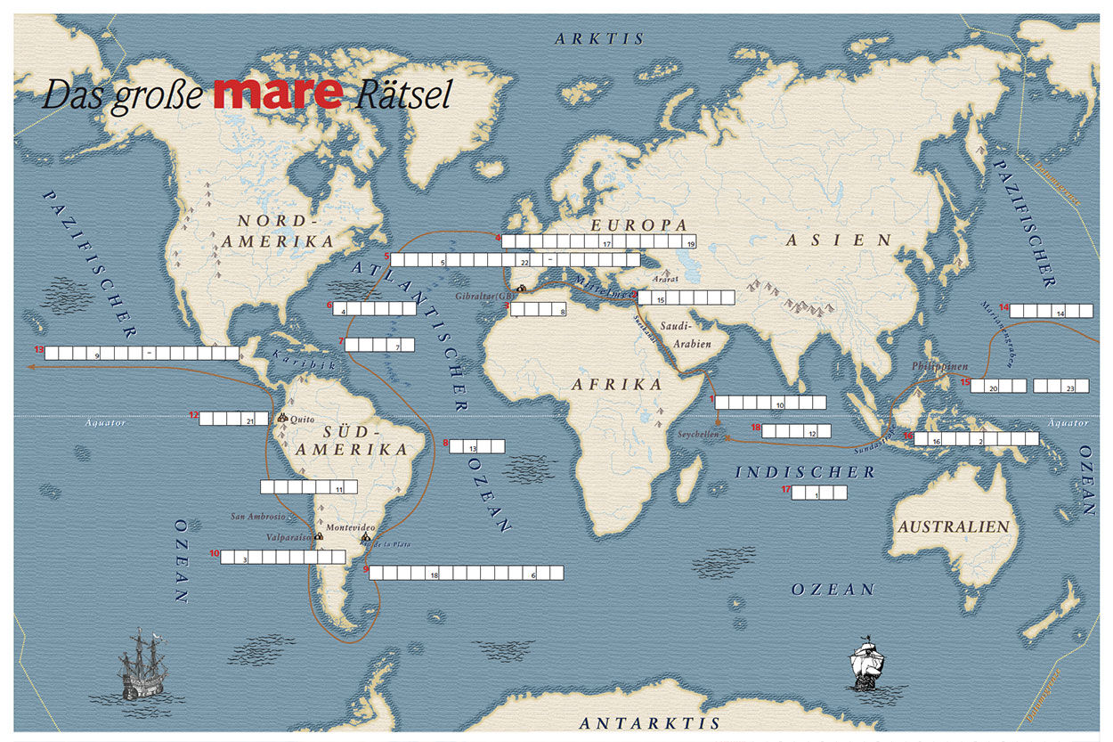 Um die Welt in 18 Fragen