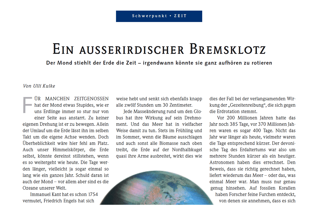 Ein außerirdischer Bremsklotz