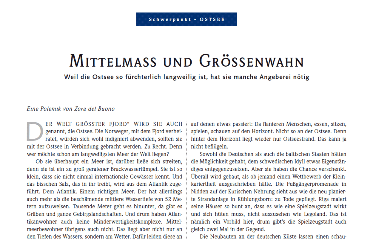 Mittelmaß und Größenwahn