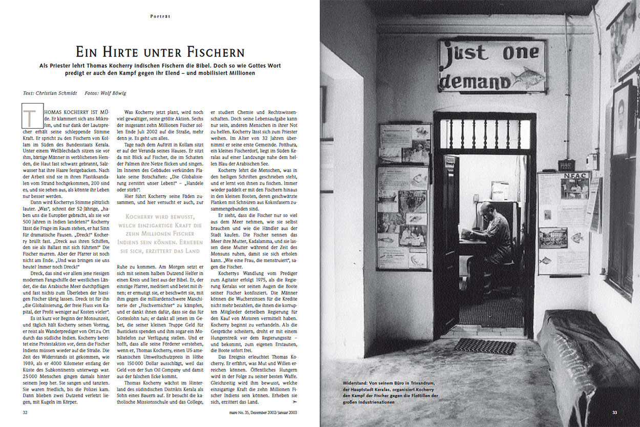 Ein Hirte unter Fischern