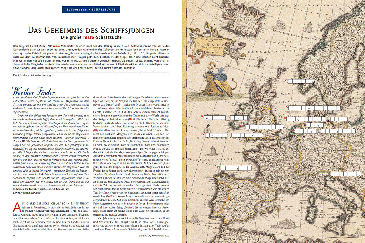 Das Geheimnis des Schiffsjungen