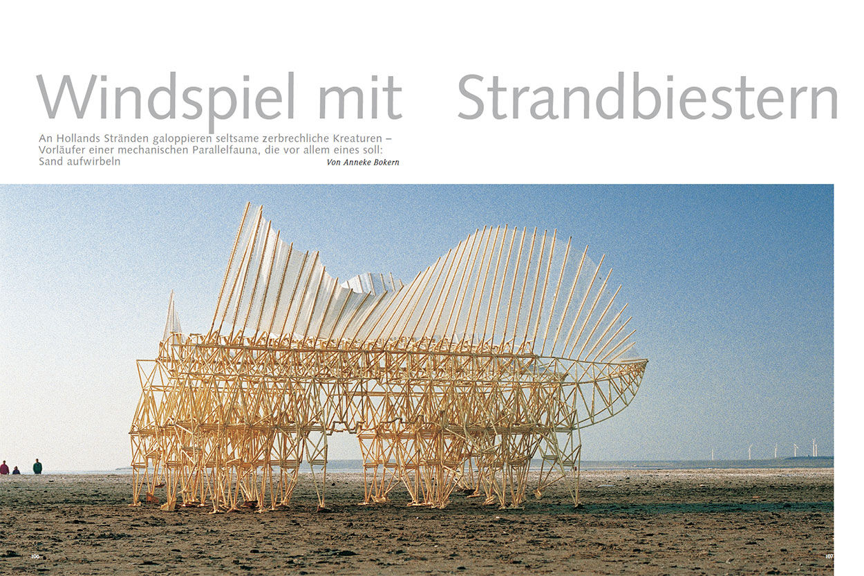 Windspiel mit Strandbiestern