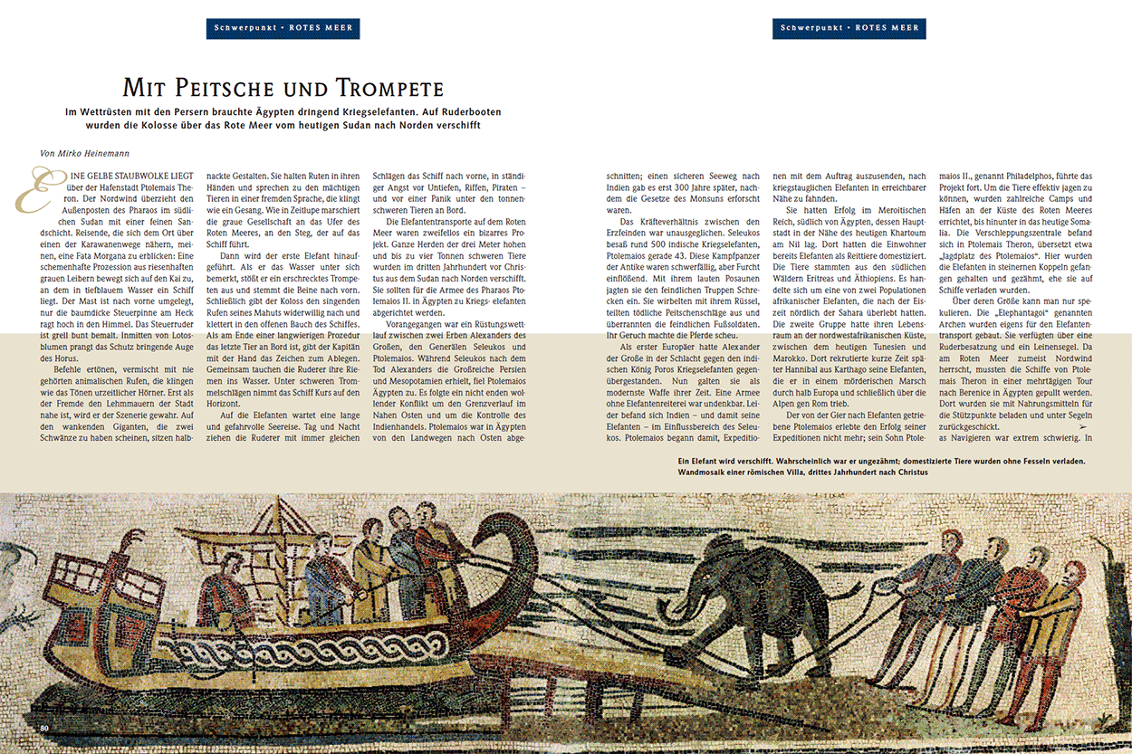 Mit Peitsche und Trompete