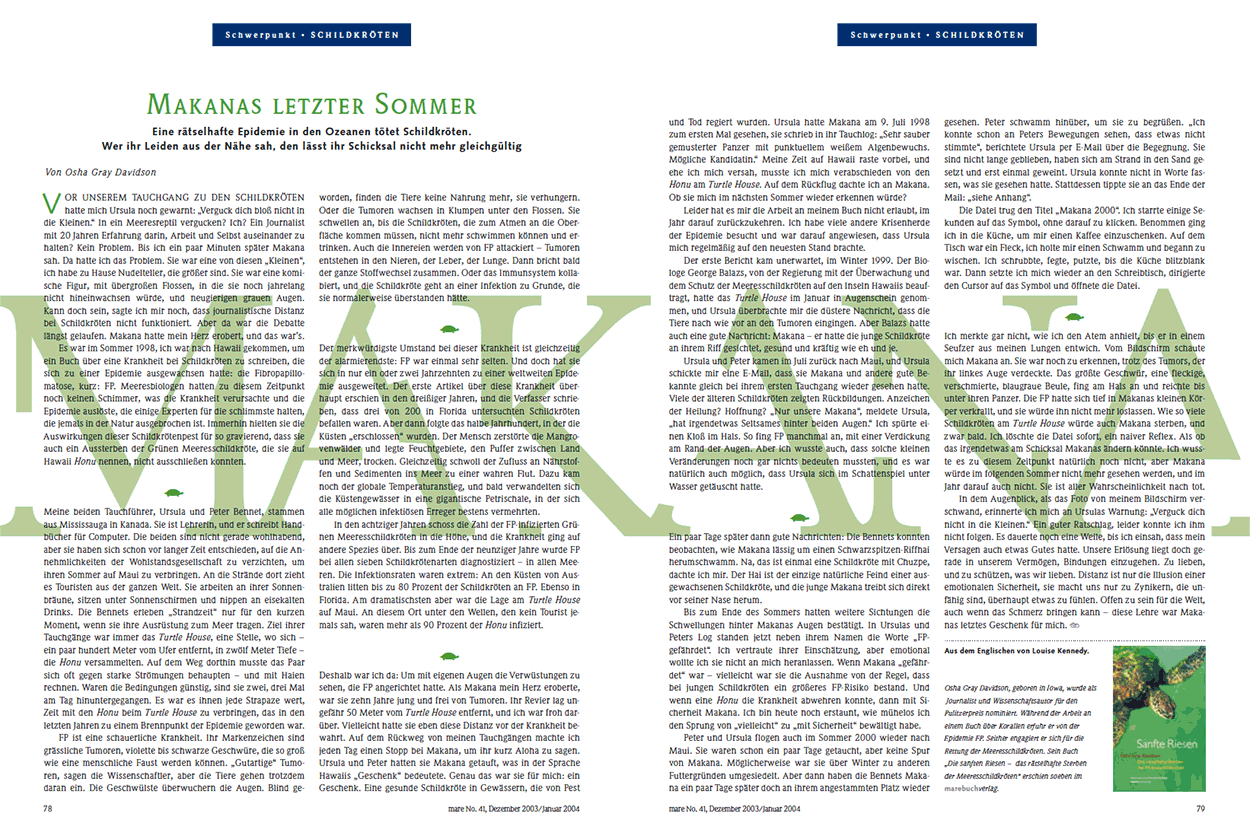 Makanas letzter Sommer