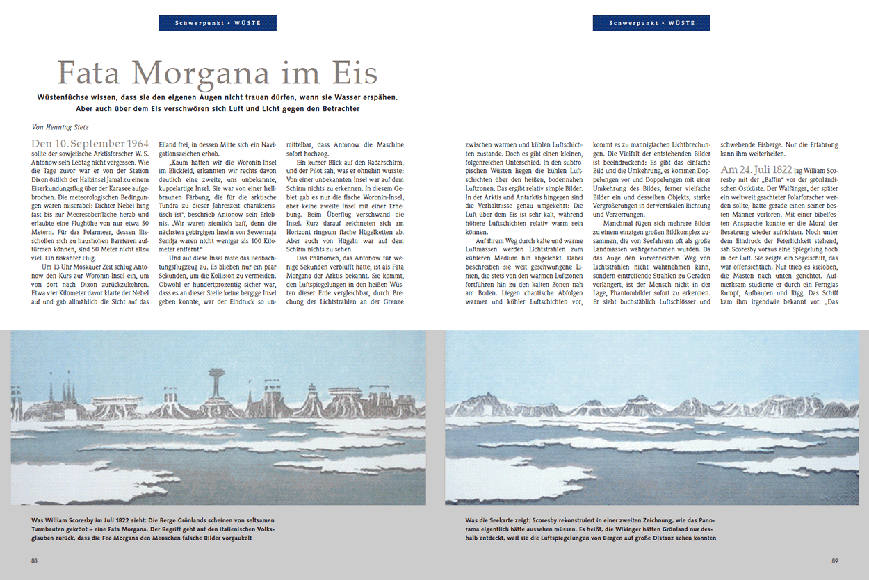 Fata Morgana im Eis