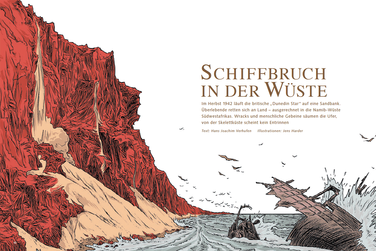 Schiffbruch in der Wüste