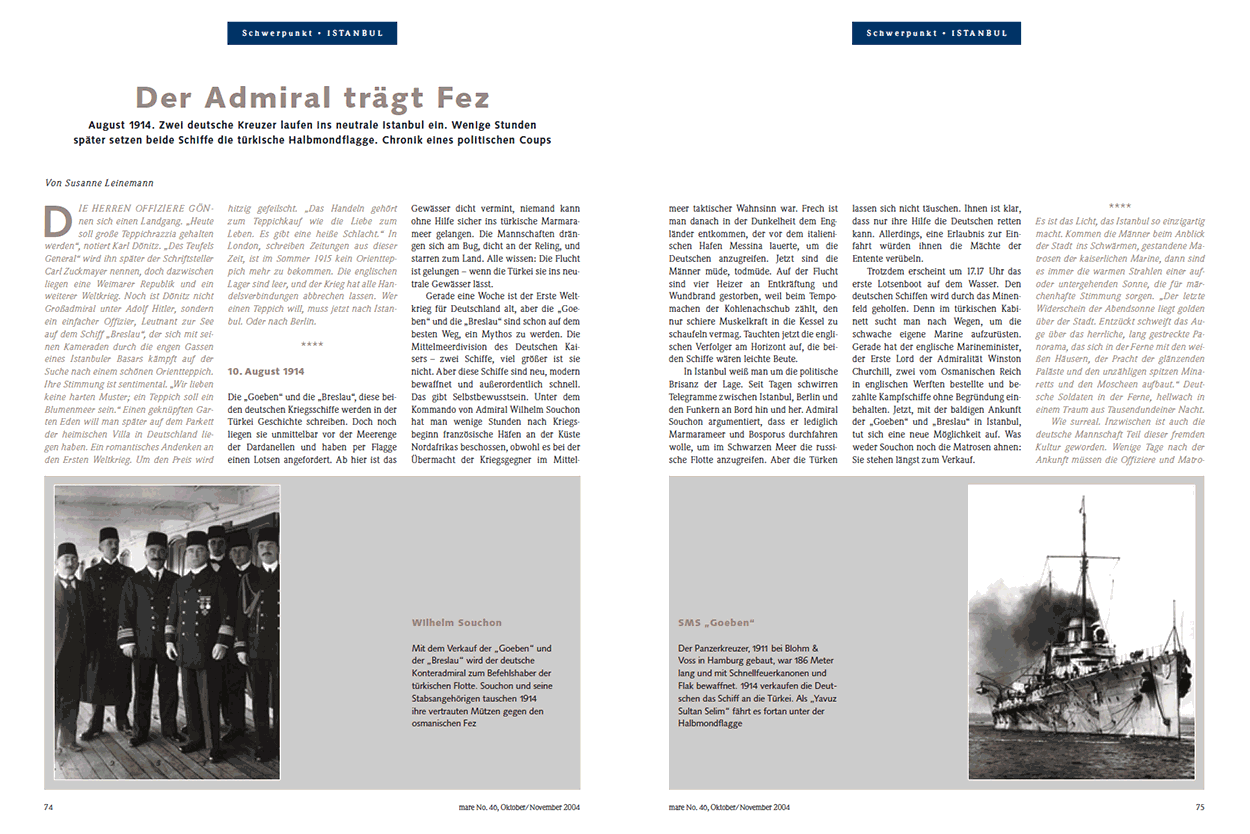 Der Admiral trägt Fez