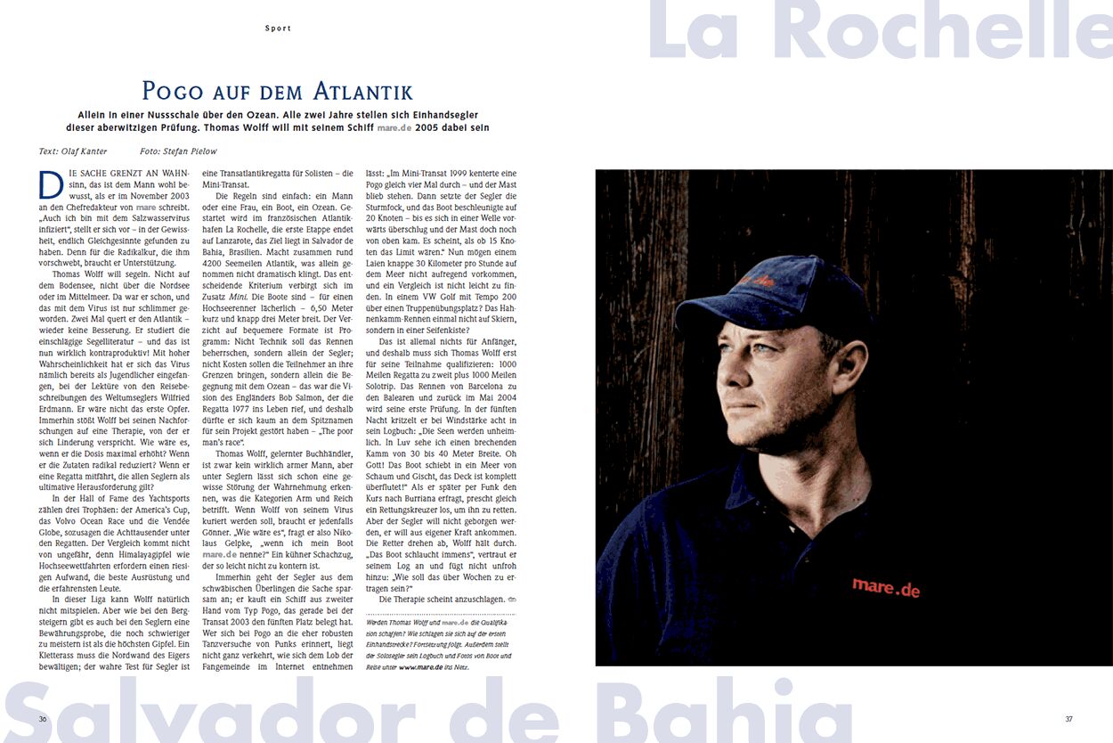 Pogo auf dem Atlantik