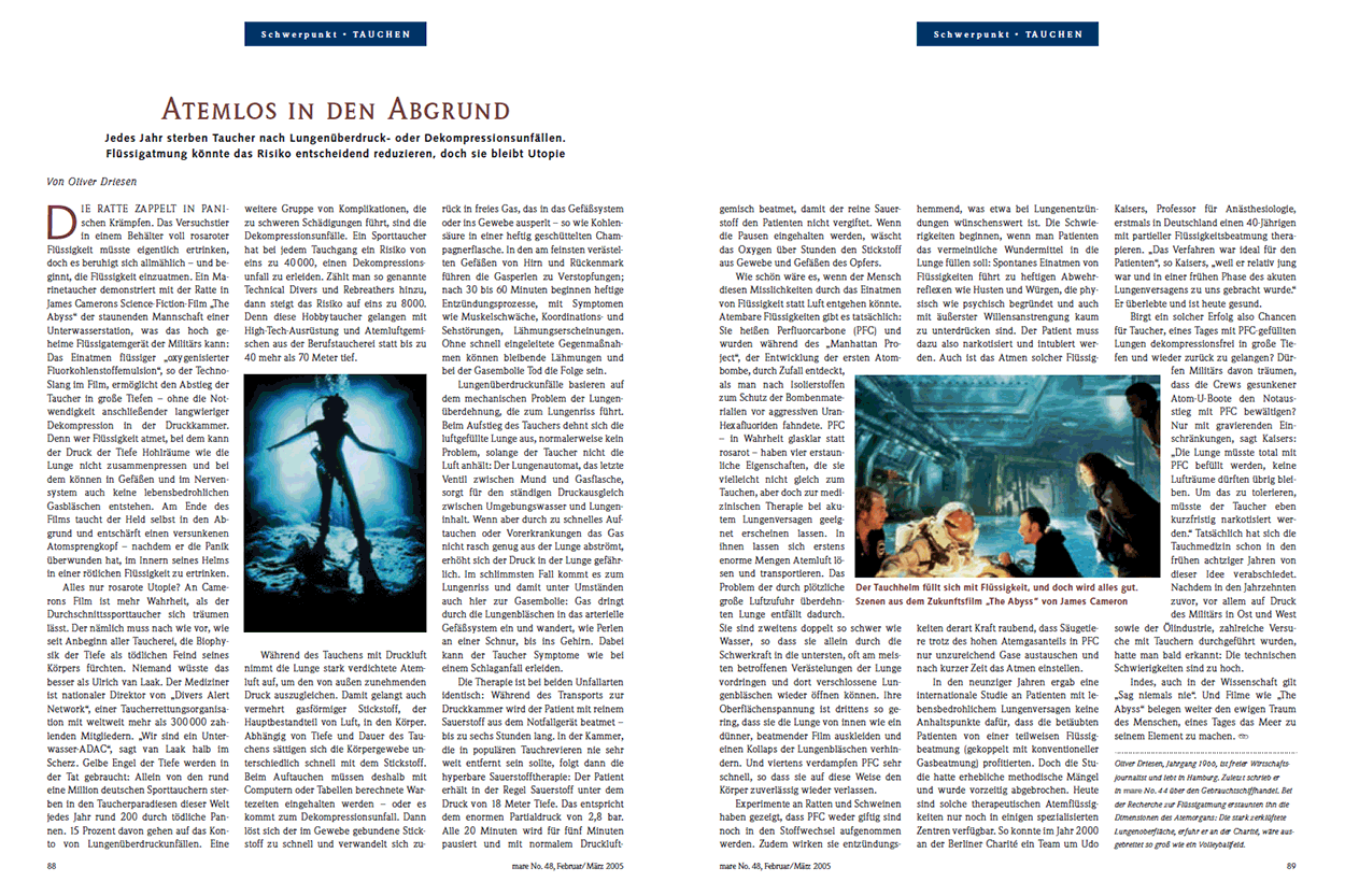 Atemlos in den Abgrund