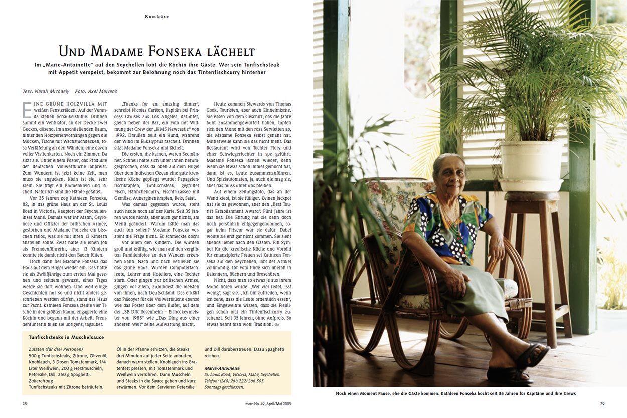 Und Madame Fonseka lächelt 