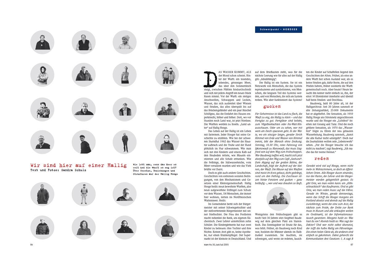 Wir sind hier auf einer Hallig