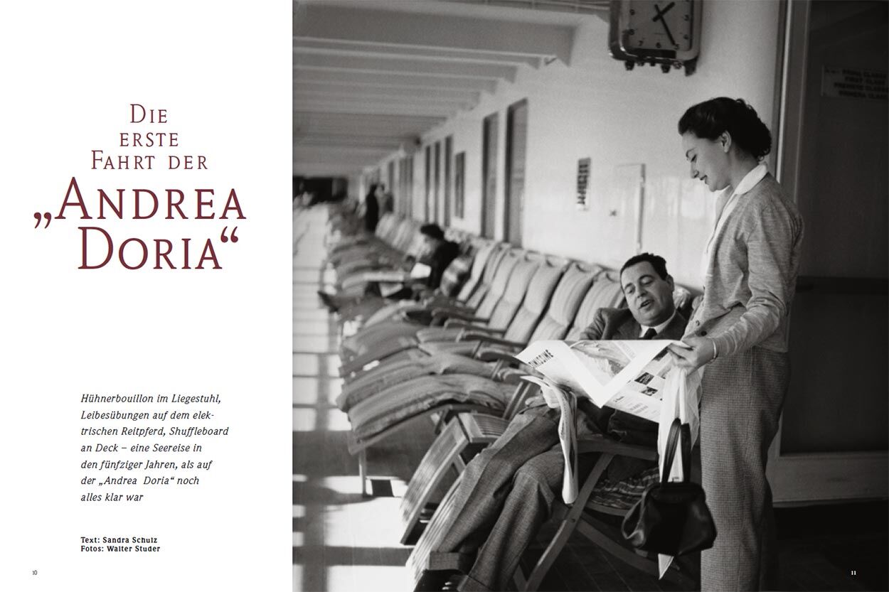 Die erste Fahrt der „Andrea Doria“