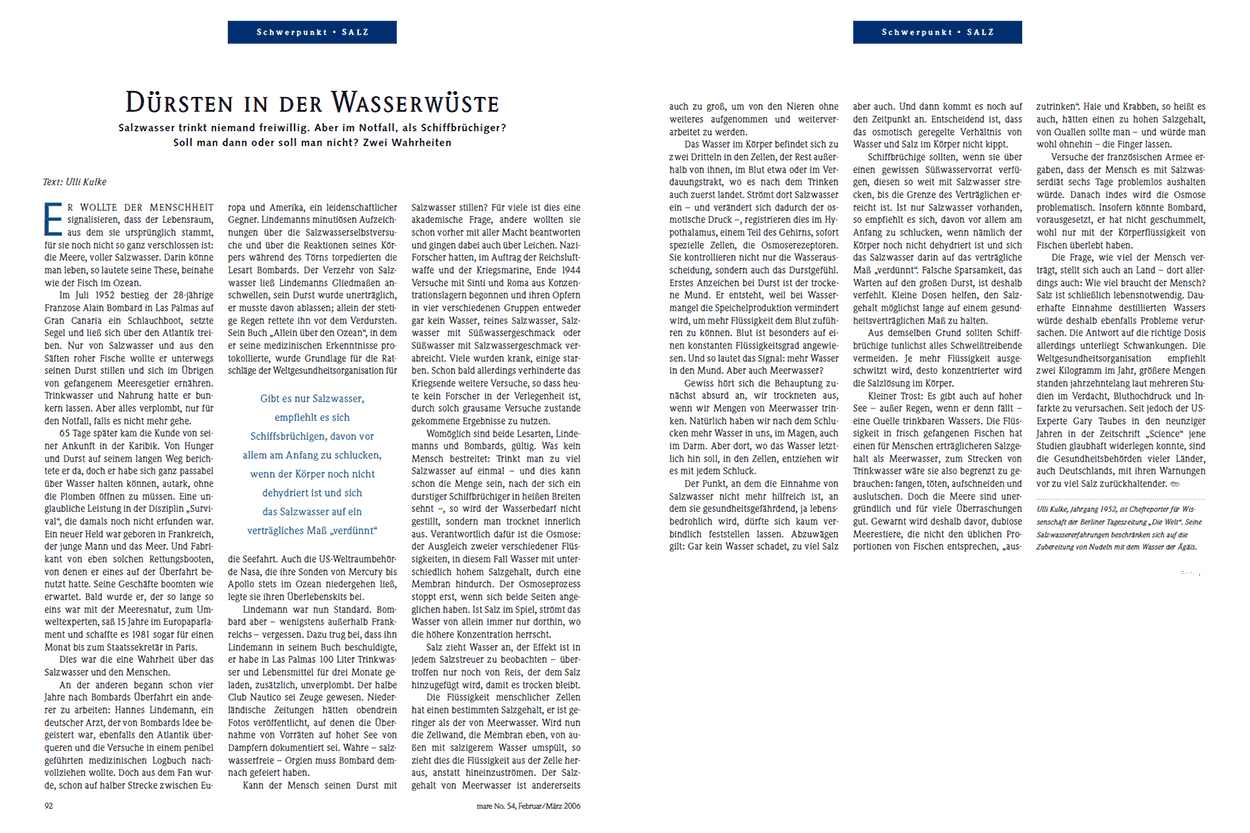 Dürsten in der Wasserwüste