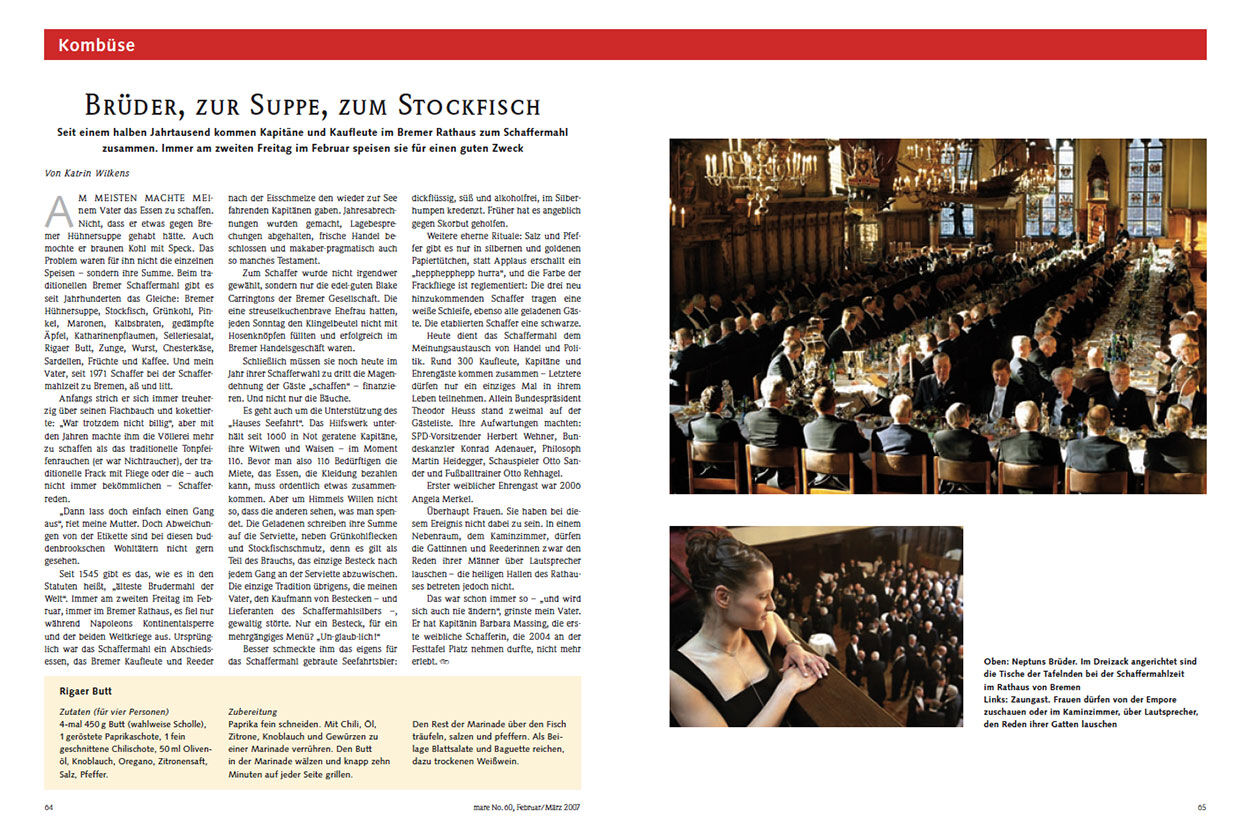 Brüder, zur Suppe, zum Stockfisch