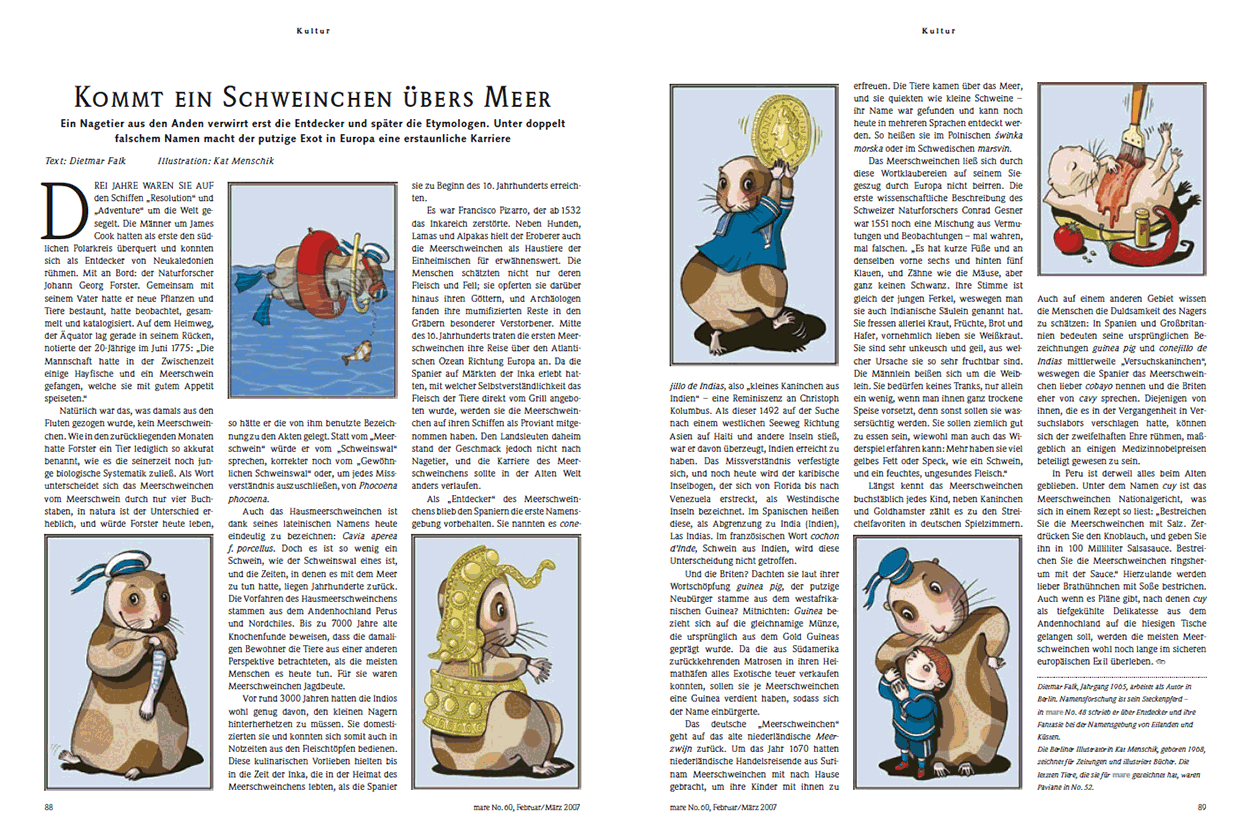 Kommt ein Schweinchen übers Meer