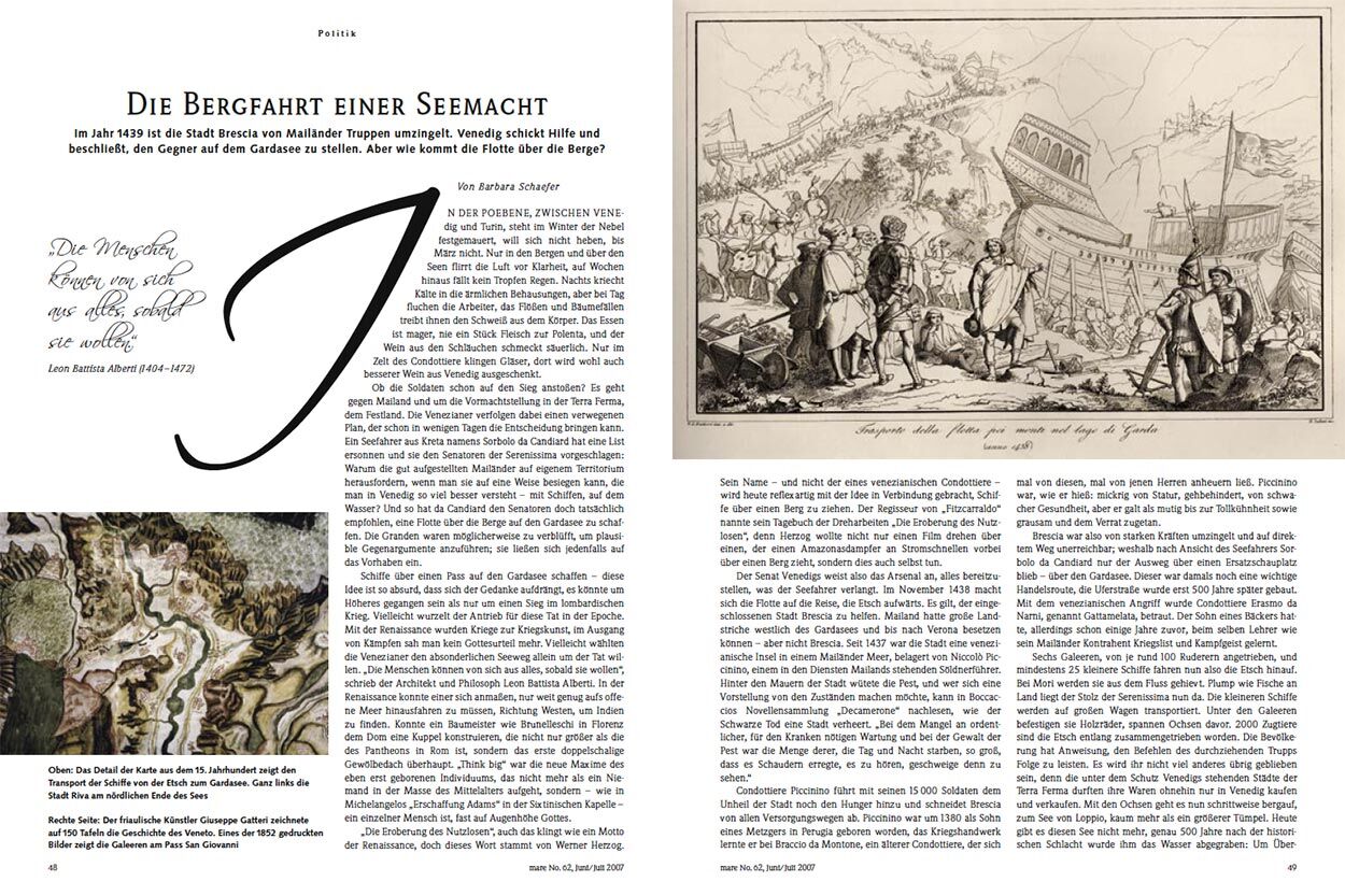 Die Bergfahrt einer Seemacht