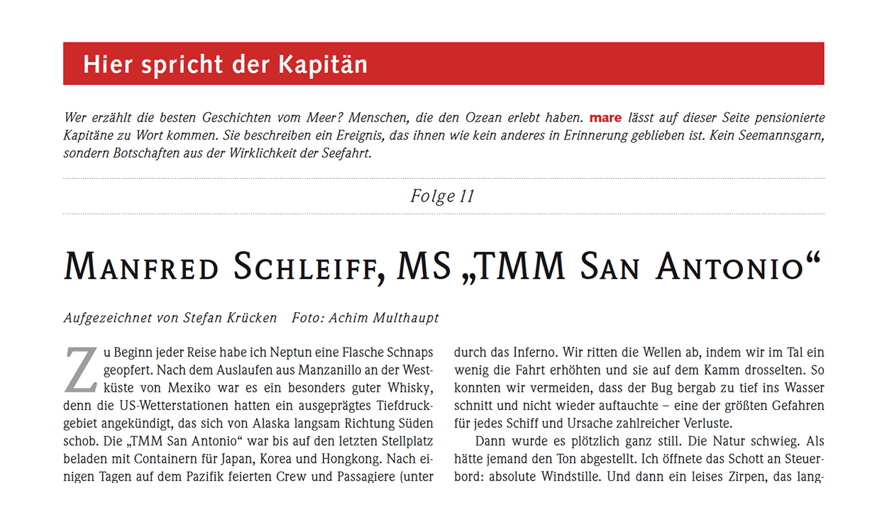 Mannfred Schleiff, MS „TMM San Antonio“