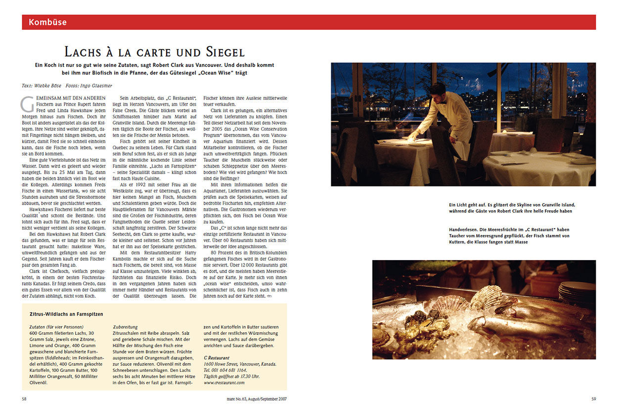 Lachs à la Carte und Siegel