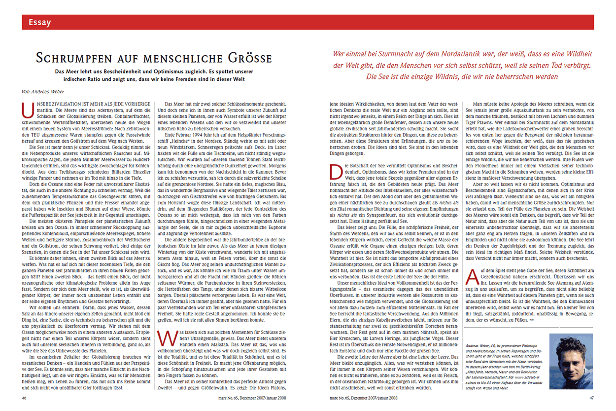 Schrumpfen auf menschliche Grösse