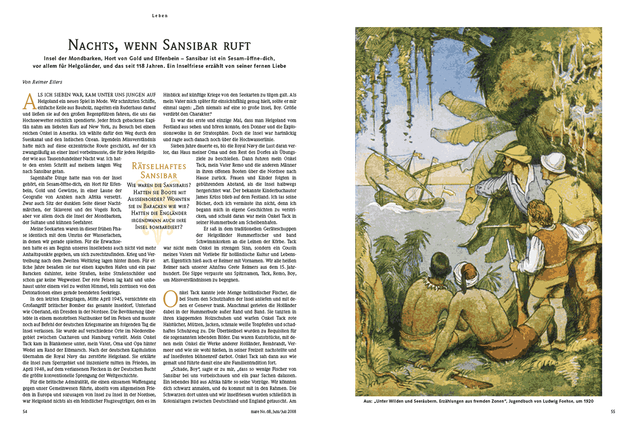 Nachts, wenn Sansibar ruft