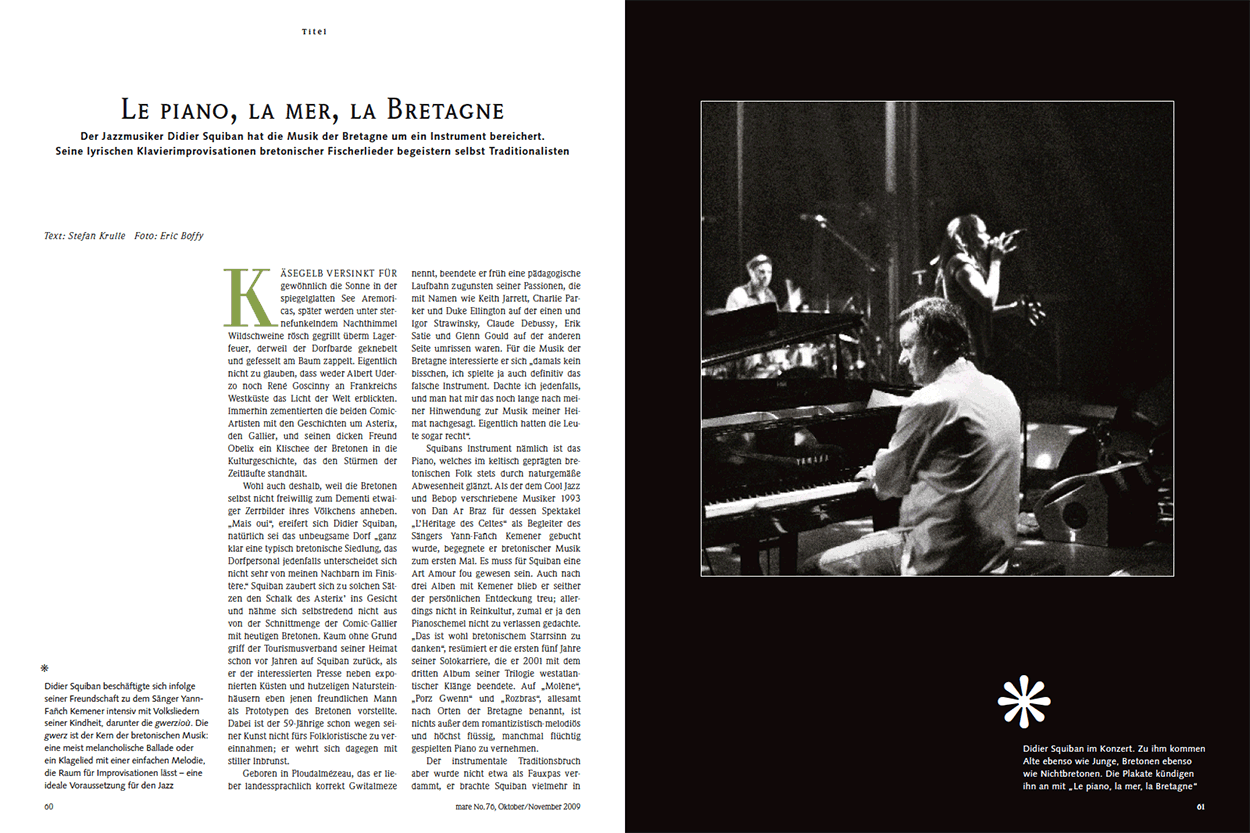 Le Piano, La mer, la Bretagne