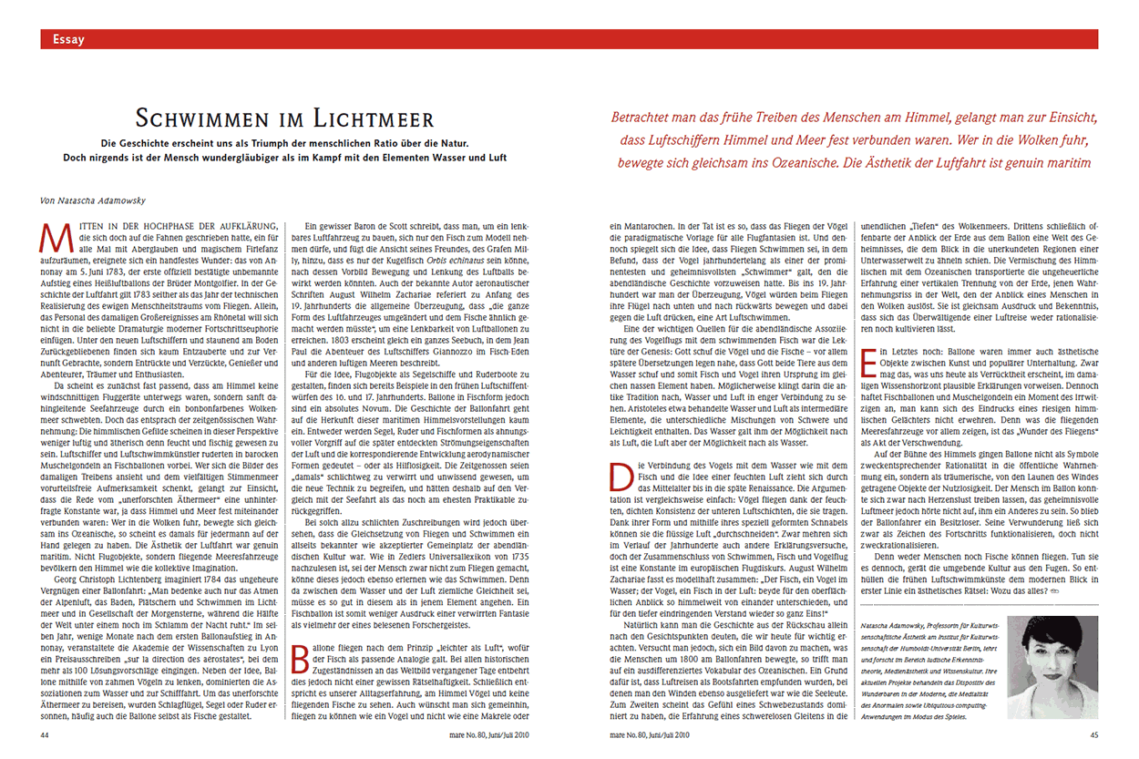 Schwimmen im Lichtmeer 