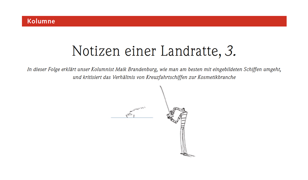 Notizen einer Landratte, 3.