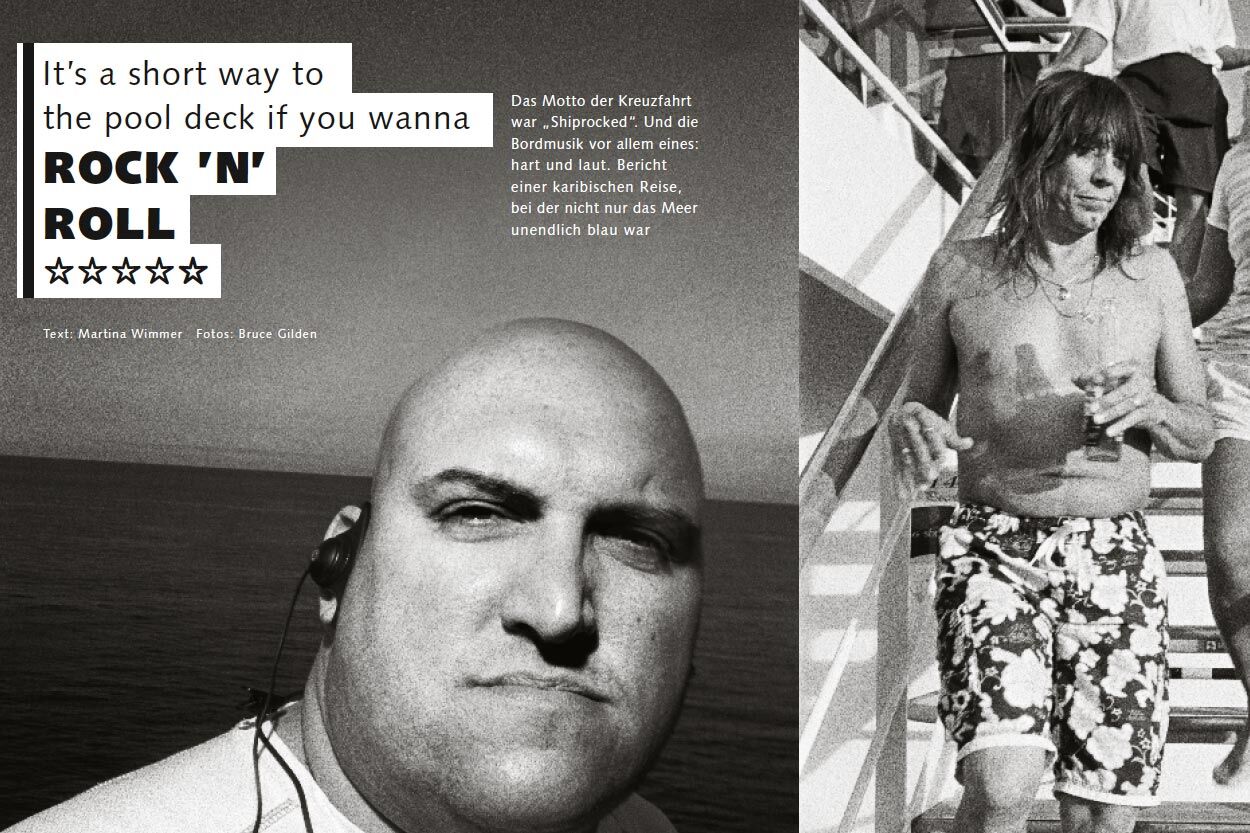 „It’s only a short way to the pool deck  if you wanna rock ’n’ roll“