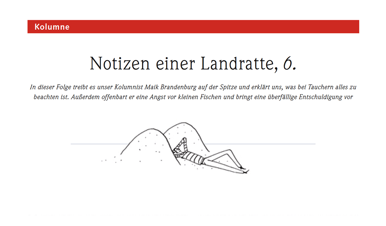 Notizen einer Landratte, 6.