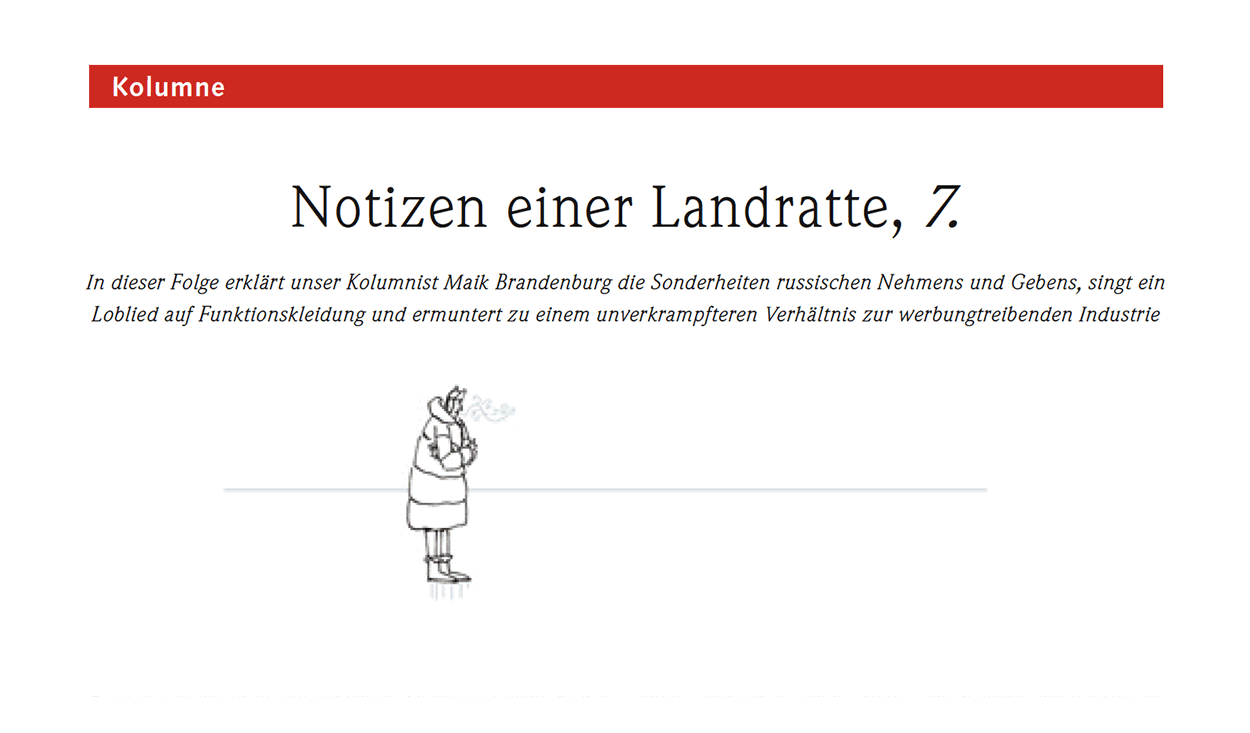 Notizen einer Landratte, 7.