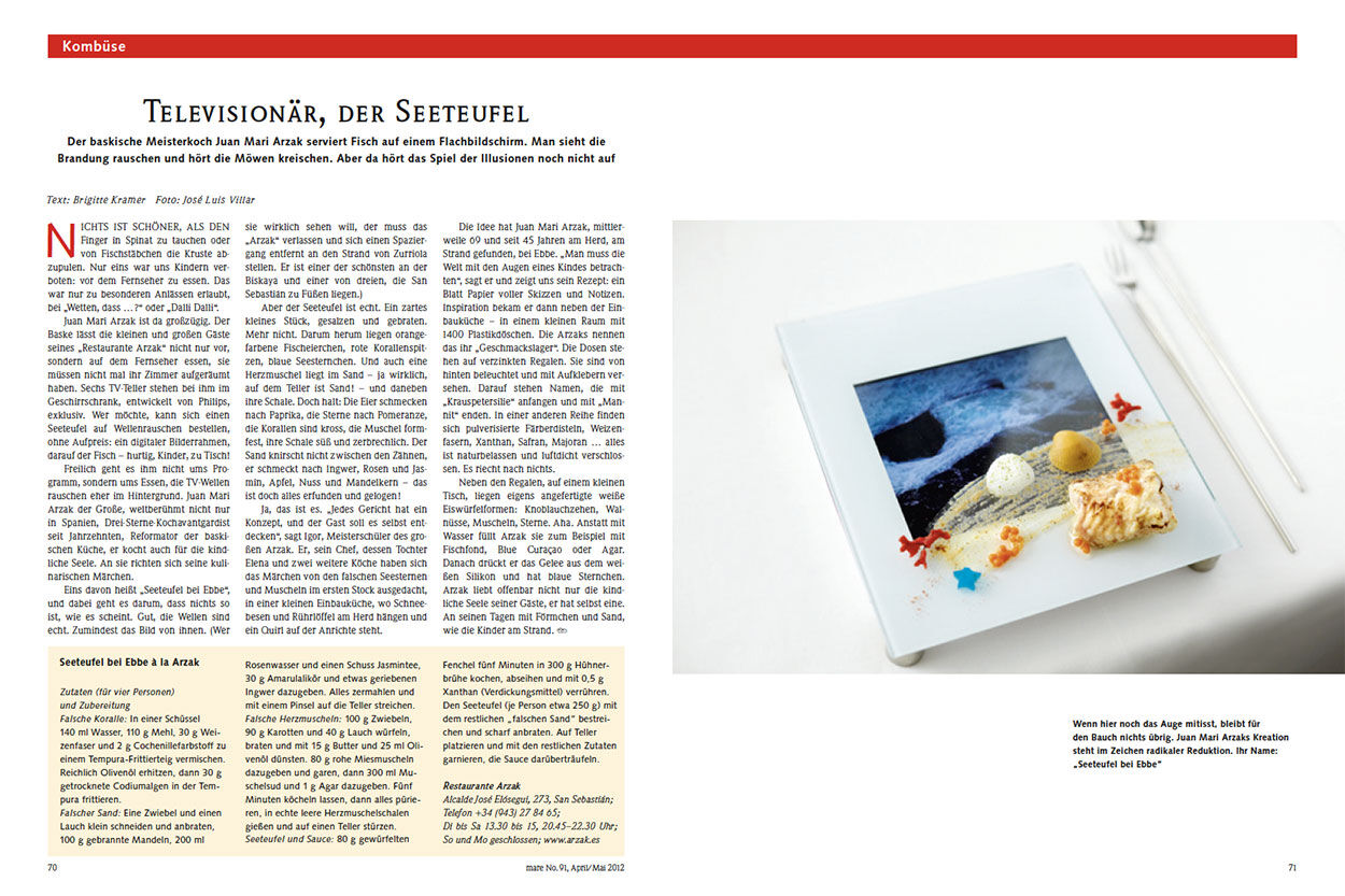 Televisionär, der Seeteufel