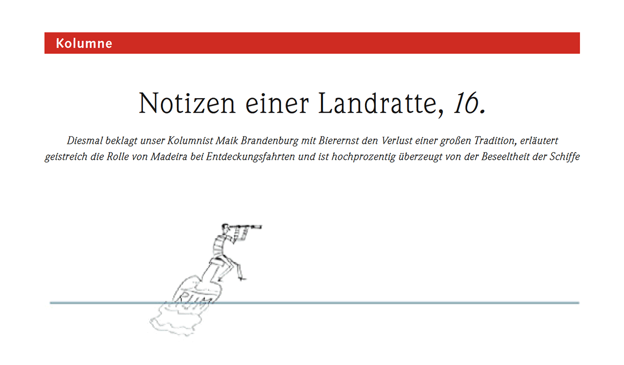 Notizen einer Landratte, 16.