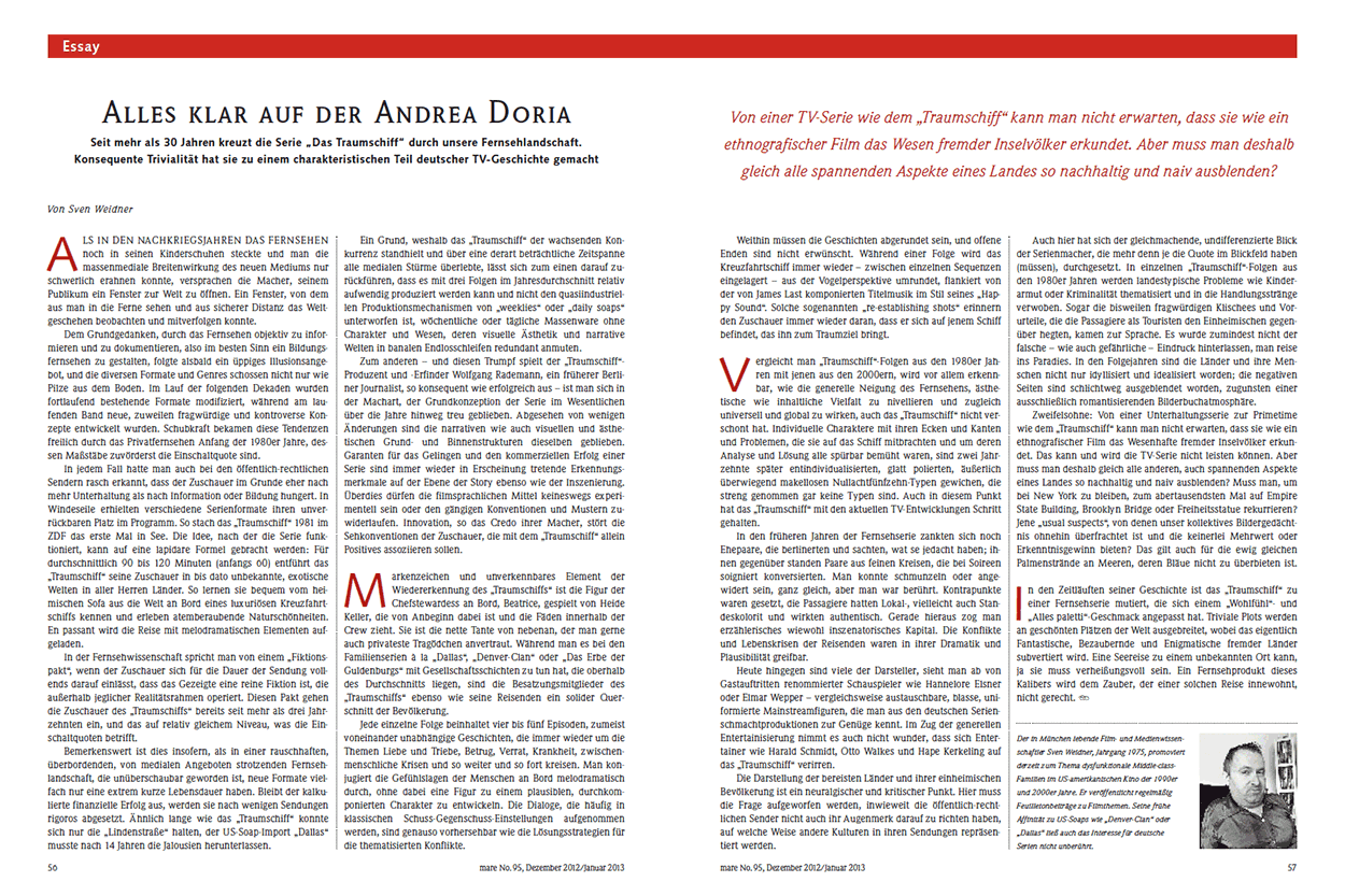 Alles klar auf der Andrea Doria