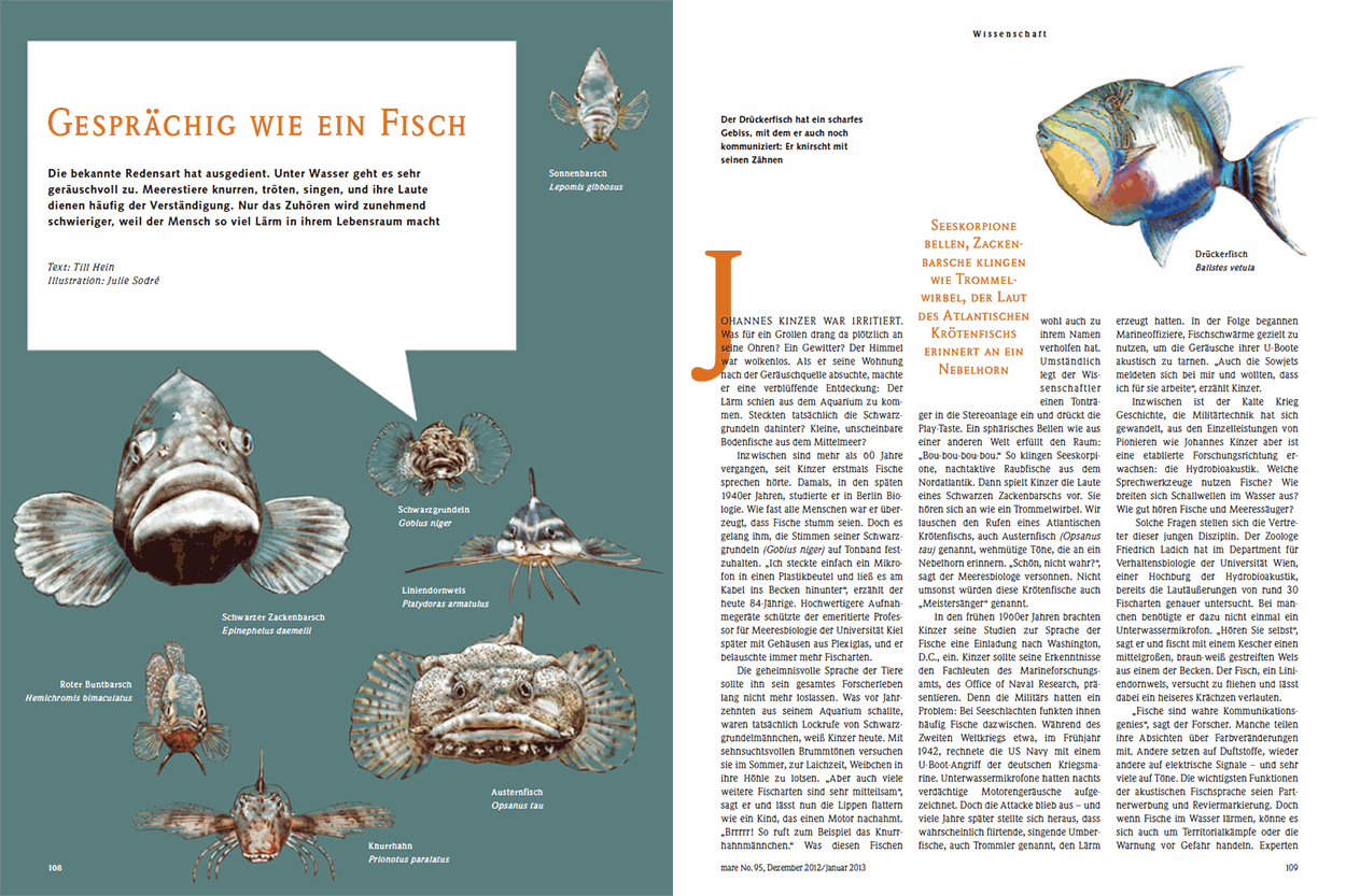 Gesprächig wie ein Fisch