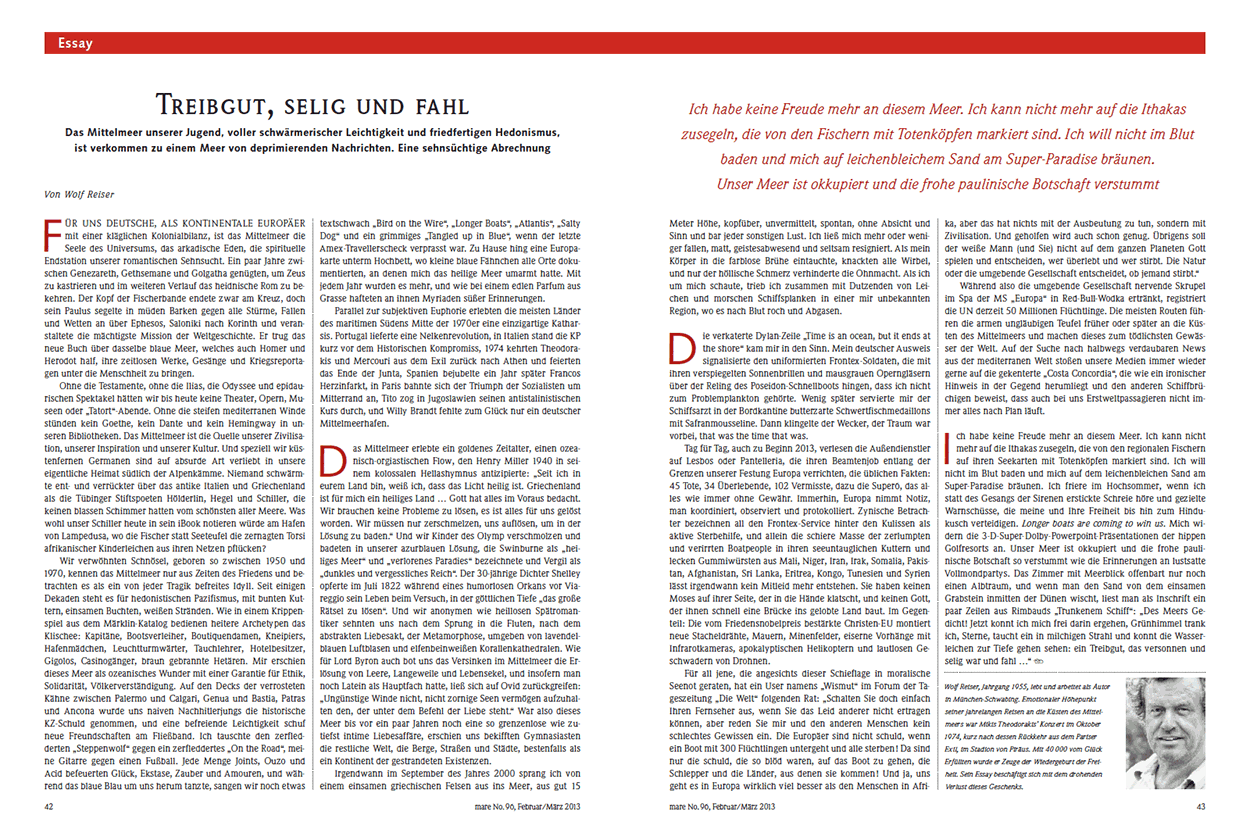 Treibgut, selig und fahl