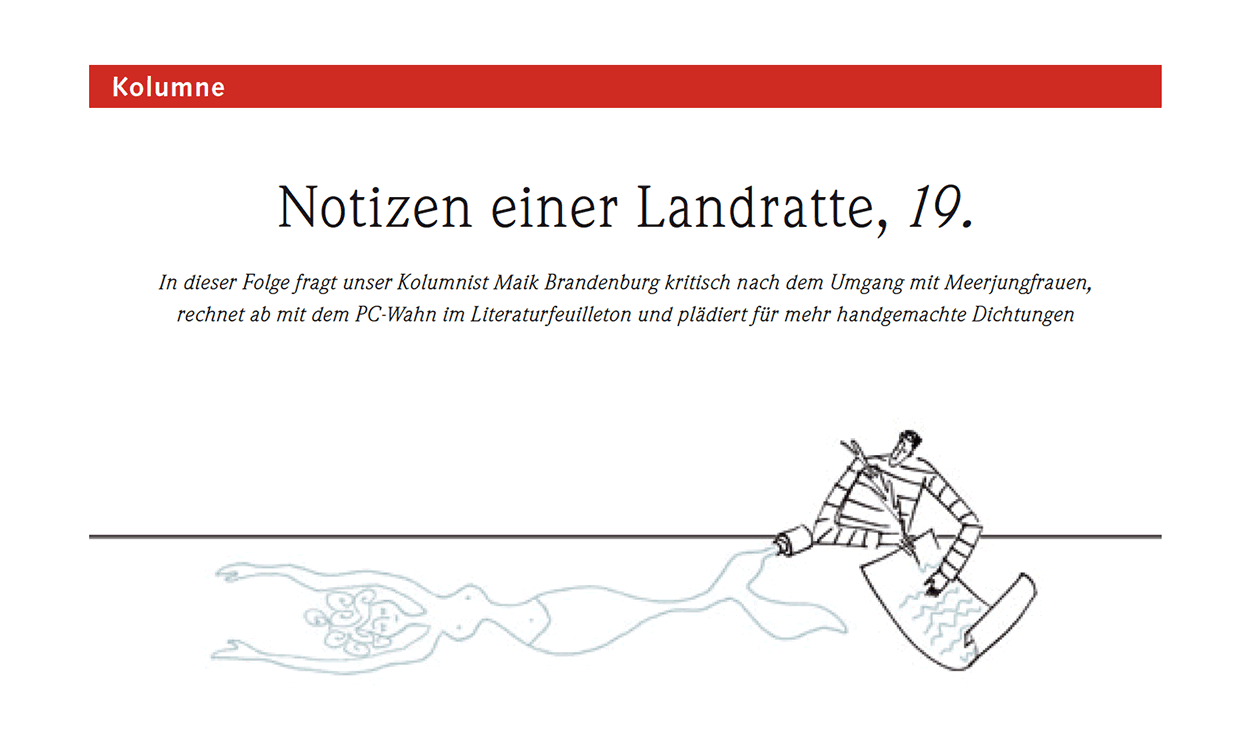 Notizen einer Landratte, 19.