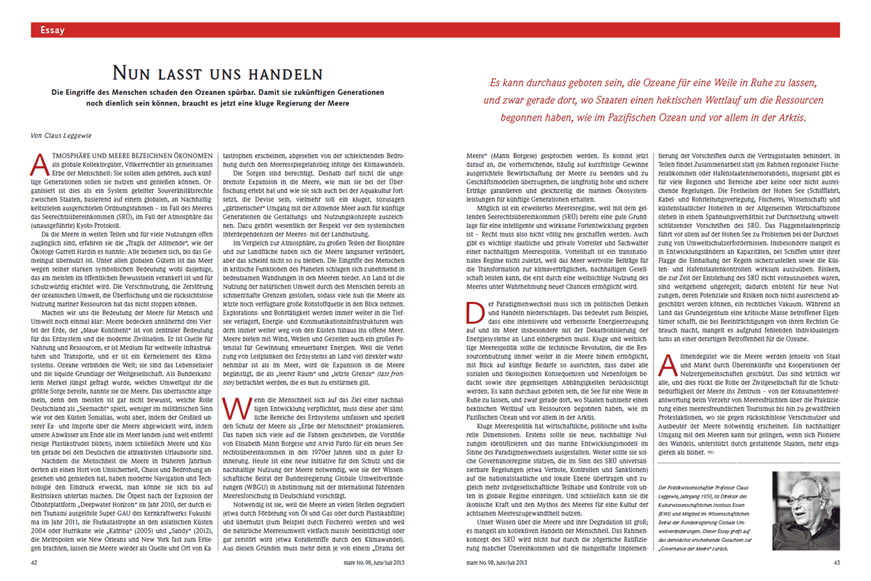 Nun lasst uns handeln