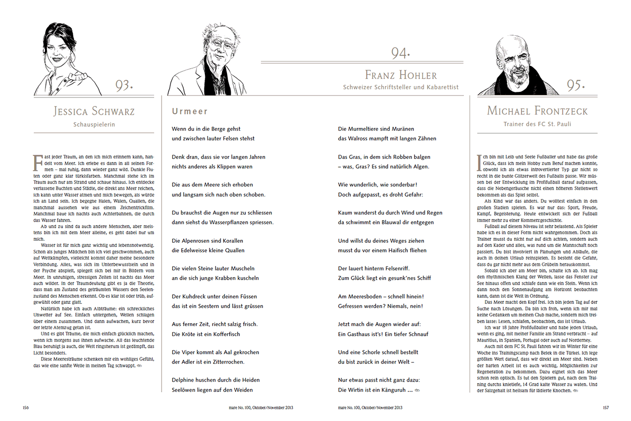 Jessica Schwartz, Franz Hohler, Michael Frontzek, Max Tidof, Richard Hawley